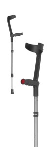 Elbow crutch with single height adjustment