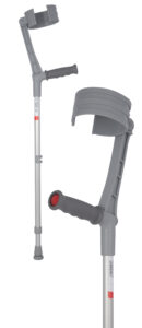 Elbow crutch with soft universal handle