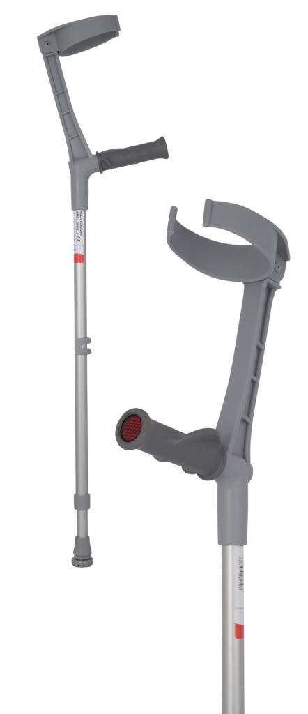 elbow crutch with soft ergonomic handle